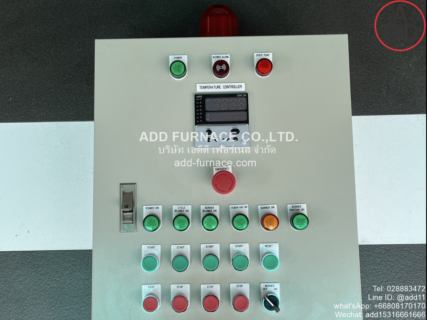 Gas Burner RAH80 Temperature Control Box Separate Out Burner Controller
 (11)